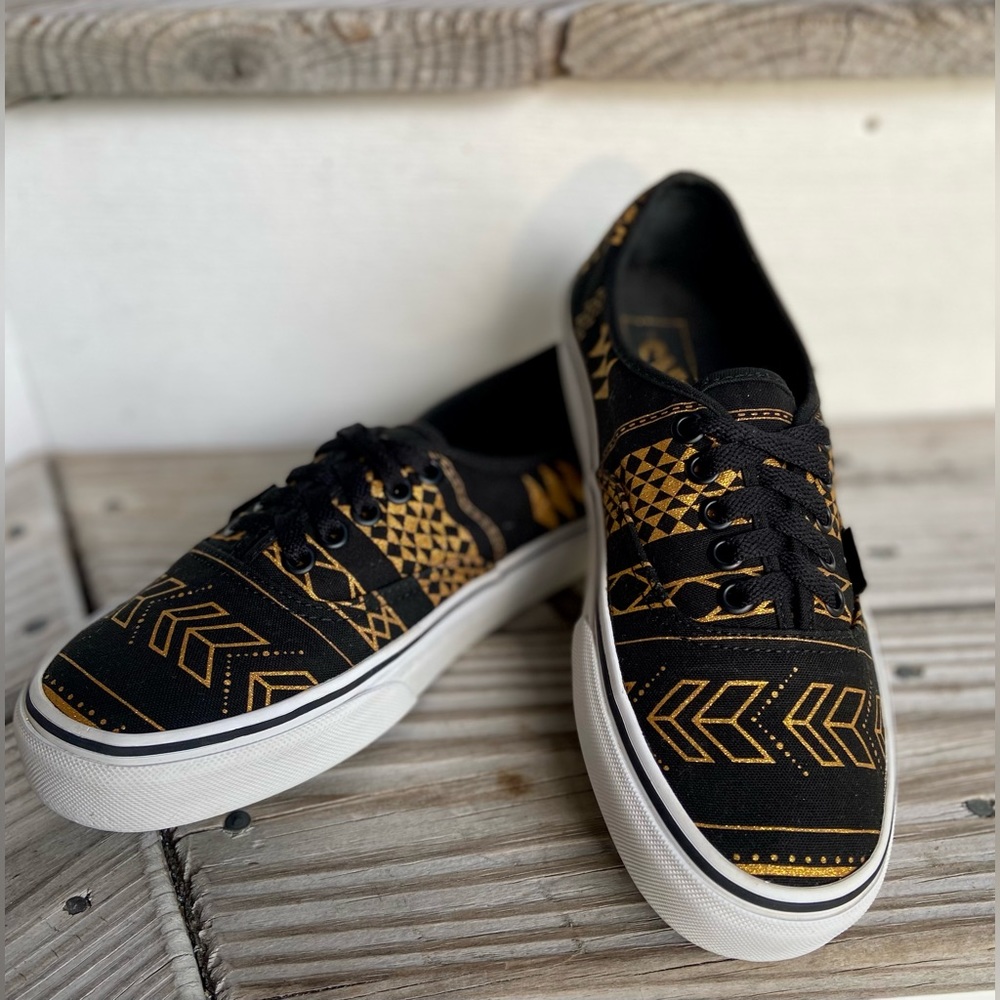 VANS Metallic Flash Low Top Canvas Shoes